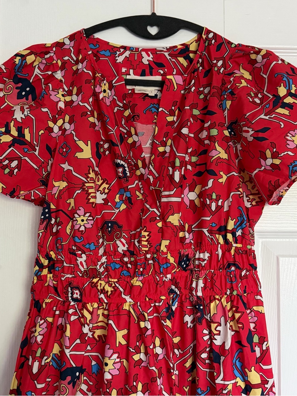 Anthropologie Somerset Red Tiered Maxi Dress - Picture 2 of 6